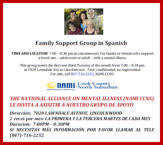 NAMI CCNS Spanish Support group