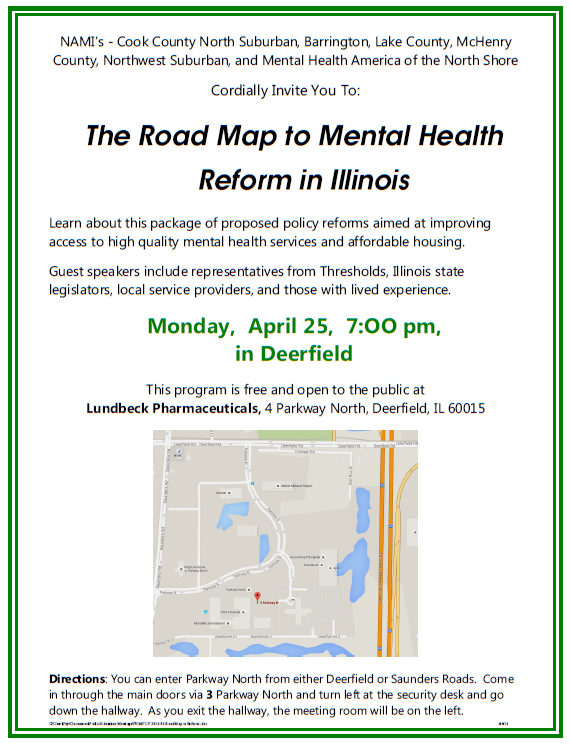 2016 NAMI CCNS Mental Health Reform Illinois April 25